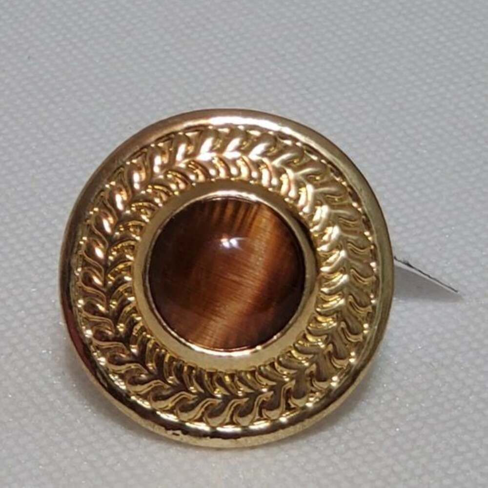 Tiger's Eye Stretch Fashion Ring